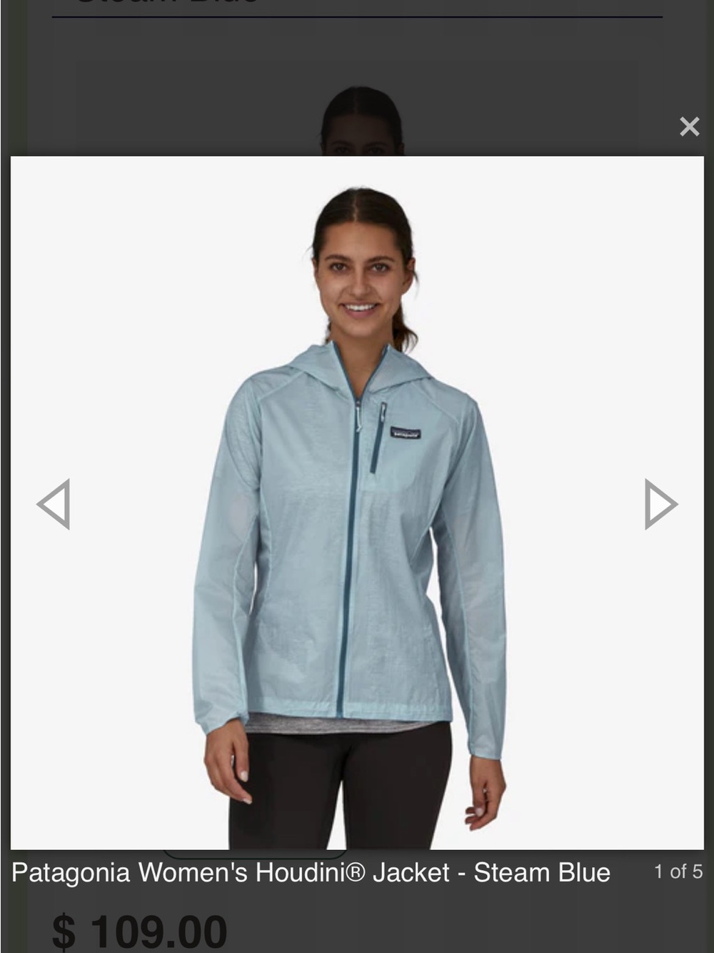 Patagonia Women's Houdini Jacket - Steam Blue